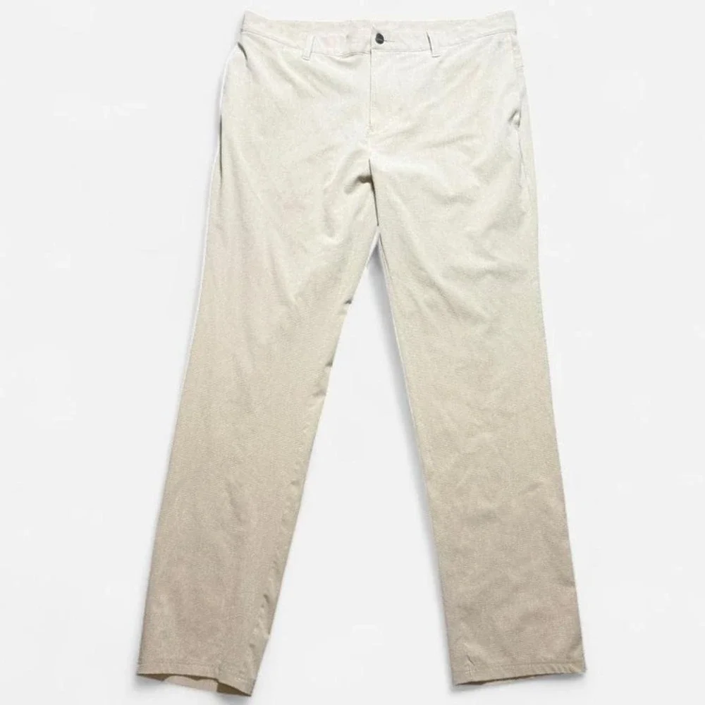 Adidas Beige Stretch Lightweight 365 Golf Pants Size 36x32